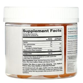 Solumeve Collagen Gummies Gelatin Free Tropical Fruit Flavor 100 Gummies 898220014477