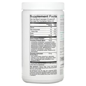 Solumeve Collagen with Probiotics and Superfruits Powdered Drink Mix Strawberry Lemonade 16 oz (454 g) 898220016532