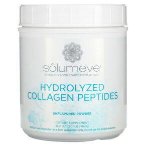 Solumeve Hydrolyzed Collagen Peptides Unflavored Powder 16 oz (1 lb) 460 g 898220018260