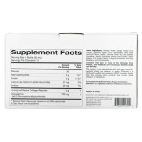 Solumeve Liquid Marine Collagen Peptides Mango Apple 10 Bottles 1.69 fl oz (50 ml) Each 898220018154