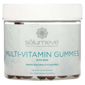 Solumeve Multi-Vitamin Gelatin Free Grape Flavor 100 viên 898220014453