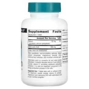 Source Naturals Alpha Lipoic Acid 200 mg 120 Tablets 021078003960