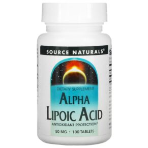 Source Naturals Alpha Lipoic Acid 50 mg 100 viên 021078000235