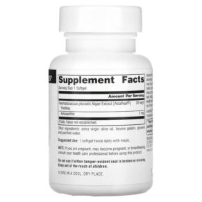 Source Naturals Astaxanthin 2 mg 30 Softgels 021078019541