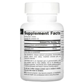 Source Naturals Athletic Series Trans-Ferulic Acid 250 mg 60 Tablets 021078008057