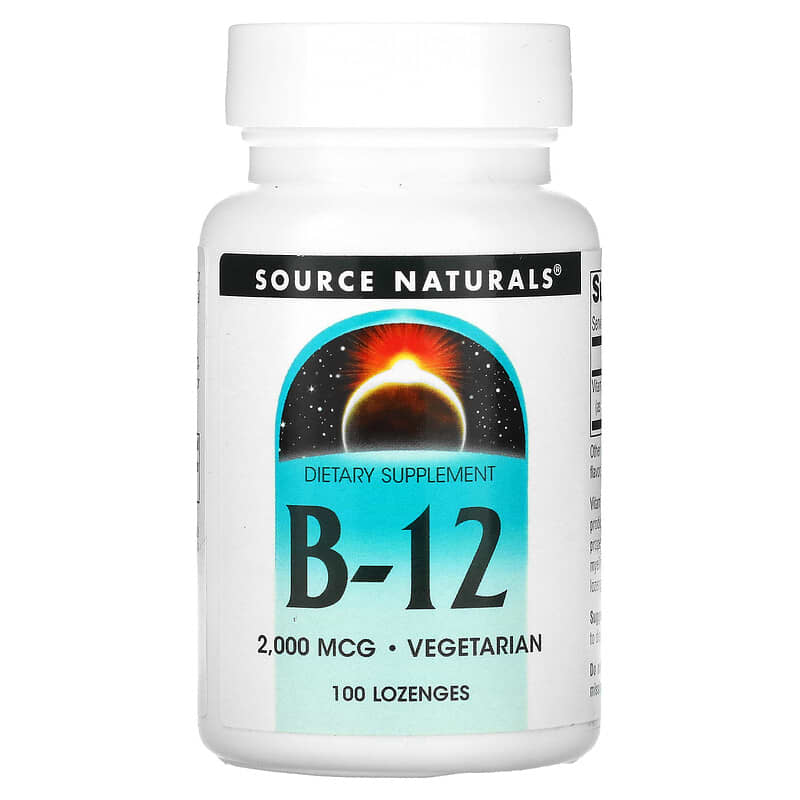 Source Naturals B-12 2.000 mcg 100 Lozenges 1 Source Naturals B-12 2.000 mcg 100 viên 021078004189