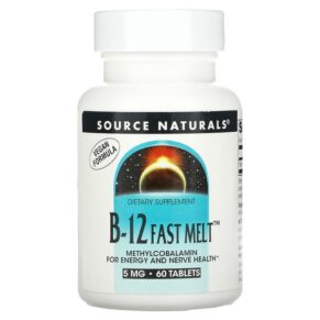 Source Naturals B-12 Fast Melt 5 mg 60 viên 021078024620