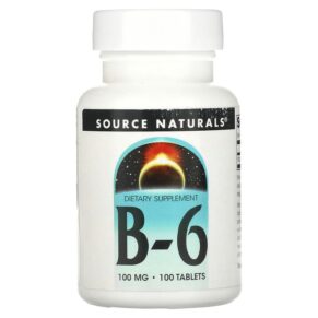 Source Naturals B-6 100 mg 100 viên 021078004134