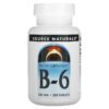 Source Naturals B-6 100 mg 250 viên 021078004141