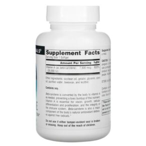 Source Naturals Beta Carotene 25.000 IU 250 Softgels 021078004042