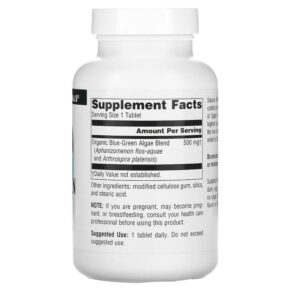 Source Naturals Blue-Green Algae 500 mg 200 Tablets 3 Source Naturals Blue-Green Algae 500 mg 200 Tablets 021078001737