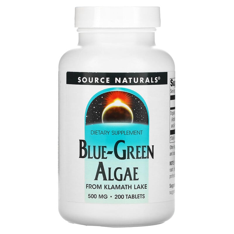 Source Naturals Blue-Green Algae 500 mg 200 Tablets 1 Source Naturals Blue-Green Algae 500 mg 200 viên 021078001737