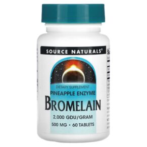 Source Naturals Bromelain 2.000 GDU/Gram 500 mg 60 viên 021078013549
