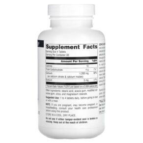 Source Naturals CCM Calcium 300 mg 120 Tablets 021078009597