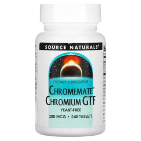Source Naturals Chromemate Chromium GTF 200 mcg 240 viên 021078001072