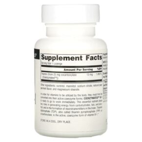 Source Naturals Coenzymated B-1 60 Lozenges 021078009337