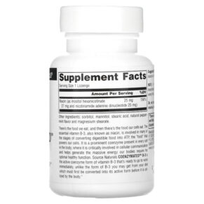 Source Naturals Coenzymated B-3 25 mg 60 Lozenges 021078009375