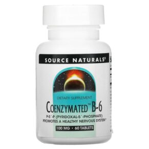 Source Naturals Coenzymated B-6 100 mg 60 viên 021078018605