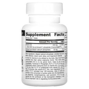 Source Naturals Coenzymated B-6 333 mg 30 Tablets 021078021957