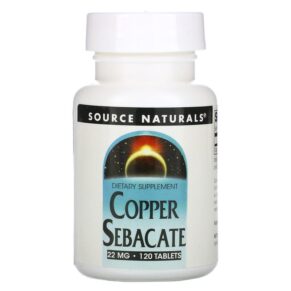 Source Naturals Copper Sebacate 22 mg 120 viên 021078008842