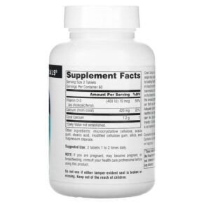 Source Naturals Coral Calcium 300 mg 120 Tablets 021078015635