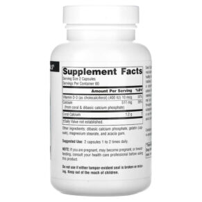 Source Naturals Coral Calcium 600 mg 120 Capsules 021078015857