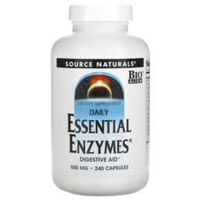 Source Naturals Daily Essential Enzymes 500 mg 240 viên 021078009696