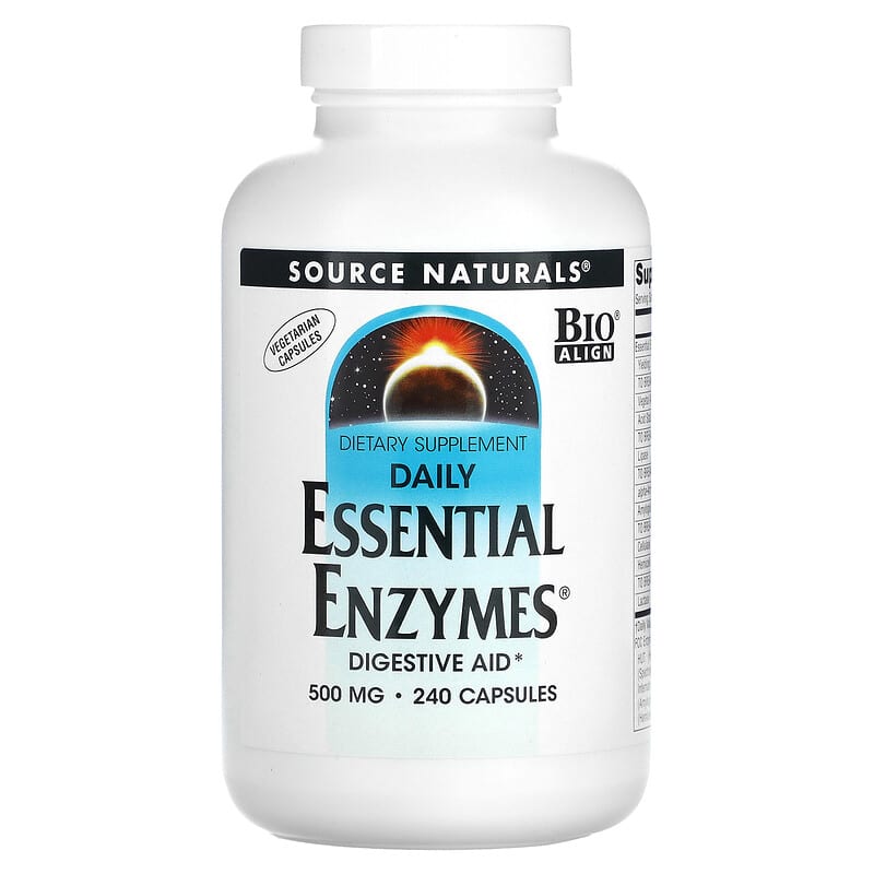 Source Naturals Daily Essential Enzymes 500 mg 240 Capsules 1 Source Naturals Daily Essential Enzymes 500 mg 240 viên 021078013037