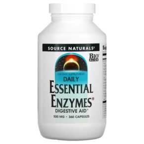 Source Naturals Daily Essential Enzymes Digestive Aid 500 mg 360 viên 021078018049