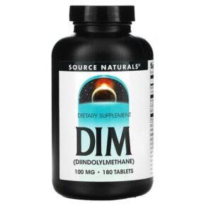 Source Naturals DIM (Diindolylmethane) 100 mg 180 viên 021078020448