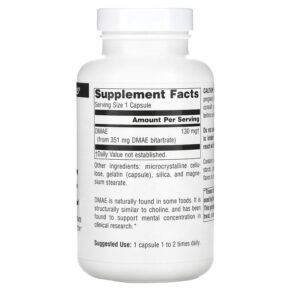Source Naturals DMAE 351 mg 200 Capsules 021078015833