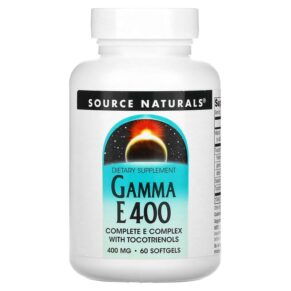 Source Naturals Gamma E 400 Complete E Complex + Tocotrienols 400 mg 60 viên 021078016984