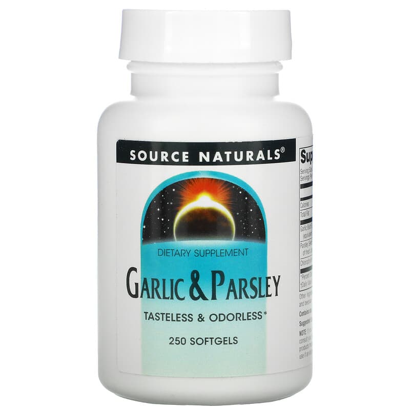 Source Naturals Garlic & Parsley 250 Softgels 1 Source Naturals Garlic & Parsley 250 viên 021078002161