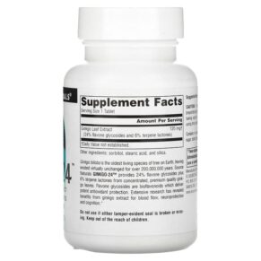 Source Naturals Ginkgo-24 120 mg 120 Tablets 021078002239