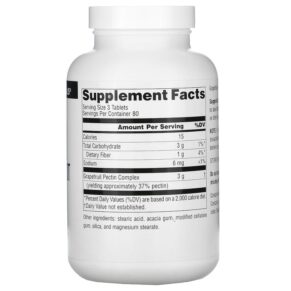 Source Naturals Grapefruit Pectin 1.000 mg 240 Tablets 021078005346