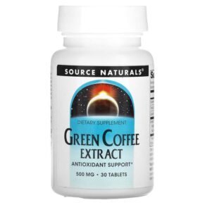Source Naturals Green Coffee Extract 500 mg 30 viên 021078018704