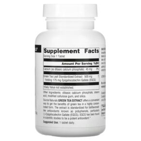 Source Naturals Green Tea Extract 500 mg 120 Tablets 021078018469