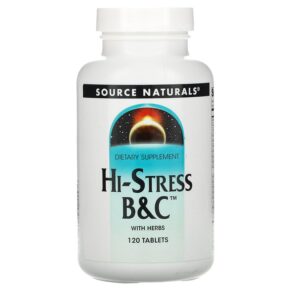 Source Naturals Hi-Stress B&C + Herbs 120 viên 021078005247