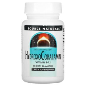 Source Naturals HydroxoCobalamin Vitamin B12 Cherry 1 mg 120 viên 021078026556