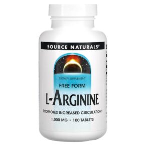 Source Naturals L-Arginine Free Form 1.000 mg 100 viên 021078018421