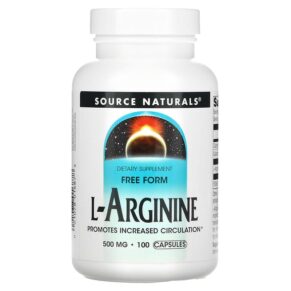 Source Naturals L-Arginine Free Form 500 mg 100 viên 021078016878
