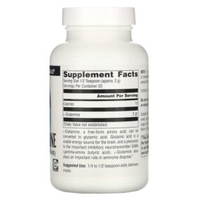 Source Naturals L-Glutamine Powder 3.53 oz (100 g) 021078001249