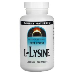 Source Naturals L-Lysine 1.000 mg 100 viên 021078001423