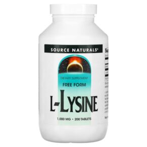 Source Naturals L-Lysine 1.000 mg 200 viên 021078026808
