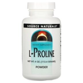 Source Naturals L-Proline Powder 4 oz (113.4 g) 021078015512