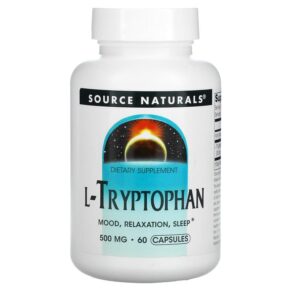 Source Naturals L-Tryptophan 500 mg 60 viên 021078019848