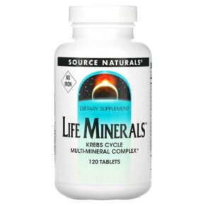 Source Naturals Life Minerals No Iron 120 viên 021078006428