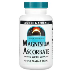 Source Naturals Magnesium Ascorbate 8 oz (226.8 g) 021078008347