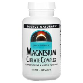 Source Naturals Magnesium Chelate Complex 100 mg 250 viên 021078003182