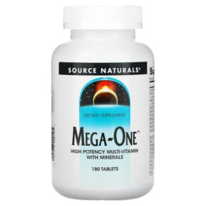 Source Naturals Mega-One High Potency Multi-Vitamin + Minerals 180 viên 021078000105